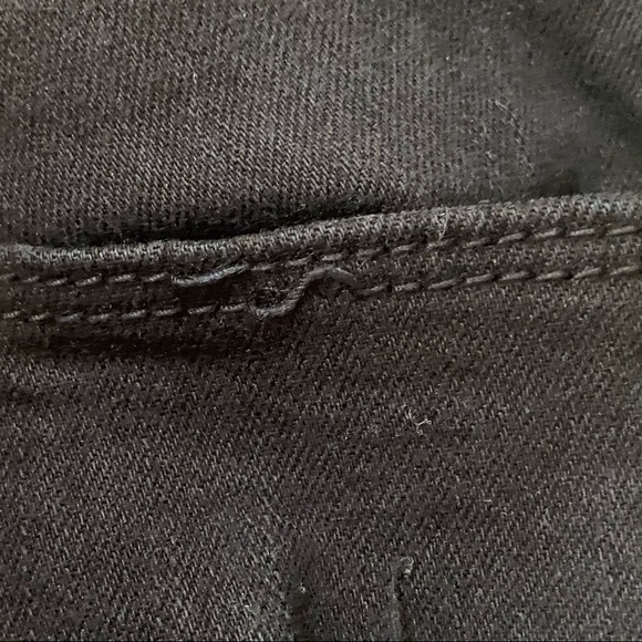 Frame‎ Denim Le Skinny de Jeanne Black Ripped Skinny Jeans - Picture 8 of 16